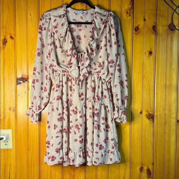 Baltic Born Dresses & Skirts - Baltic Born Pink Floral Ruffle Dress